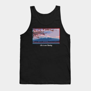 Life is ever fleeting, Japanese Aesthetic Tank Top